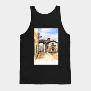 Courtyard, Volterra, Italy Tank Top